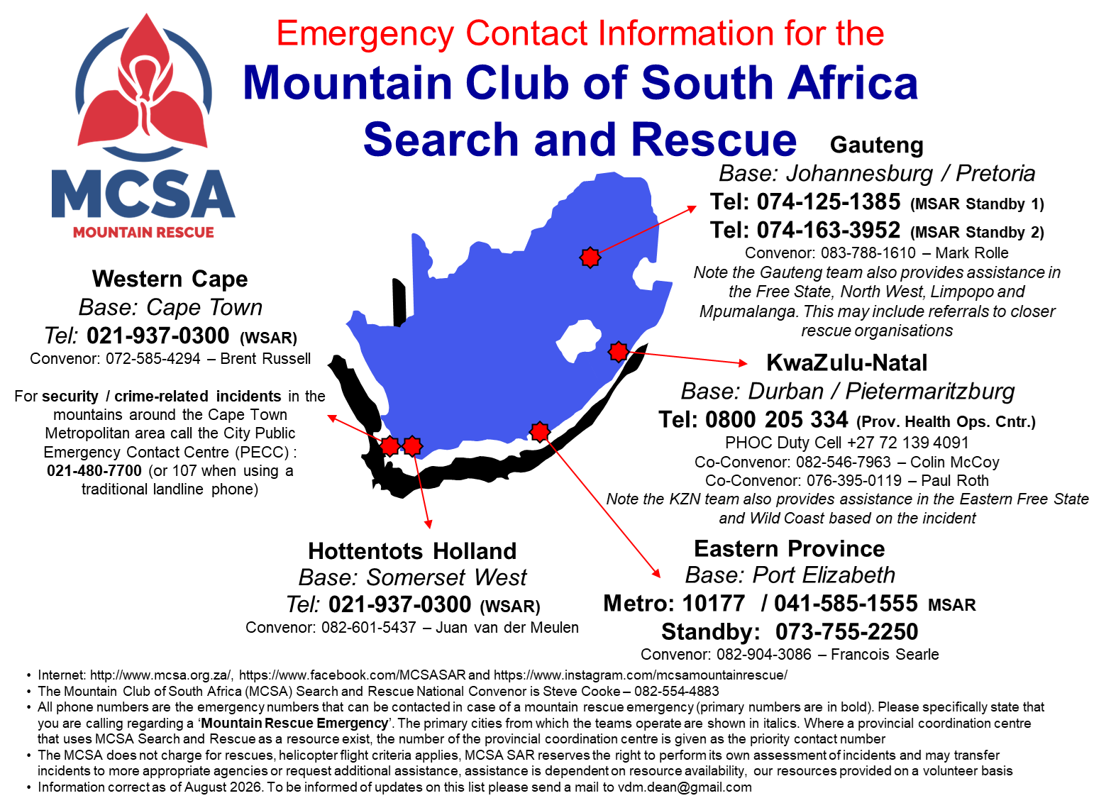 MCSA Search and rescue teams v28